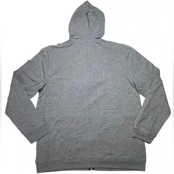 Alfani Mendoza Oxford Heather Grey Full Zip Hooded Mens Sweatshirt Size Large - Picture 11 of 12